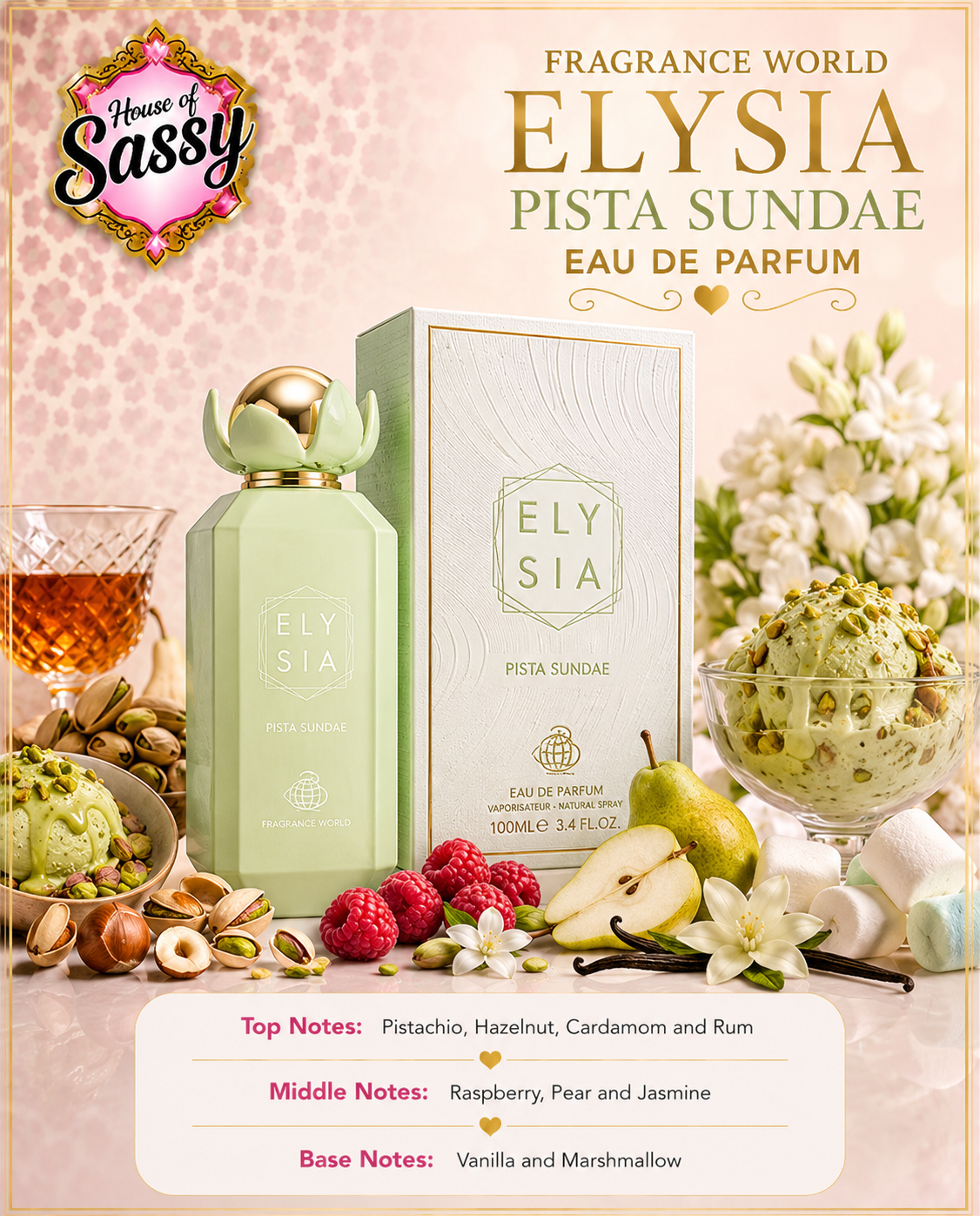 Fragrance World Elysia Pista Sundae